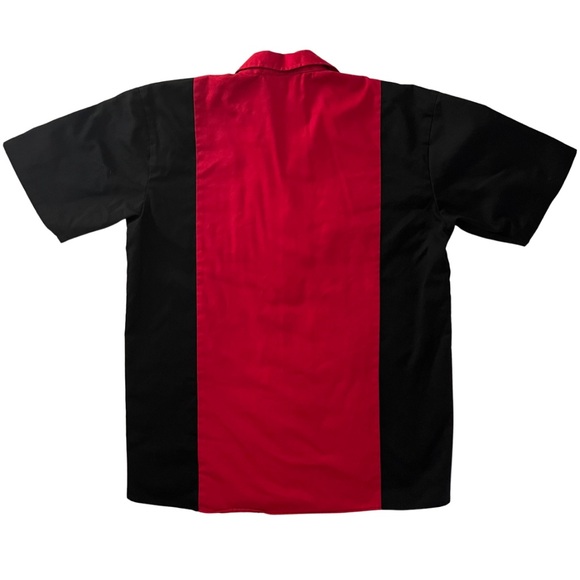 Dickies red & black retro collared button-up - men’s large - Picture 2 of 6